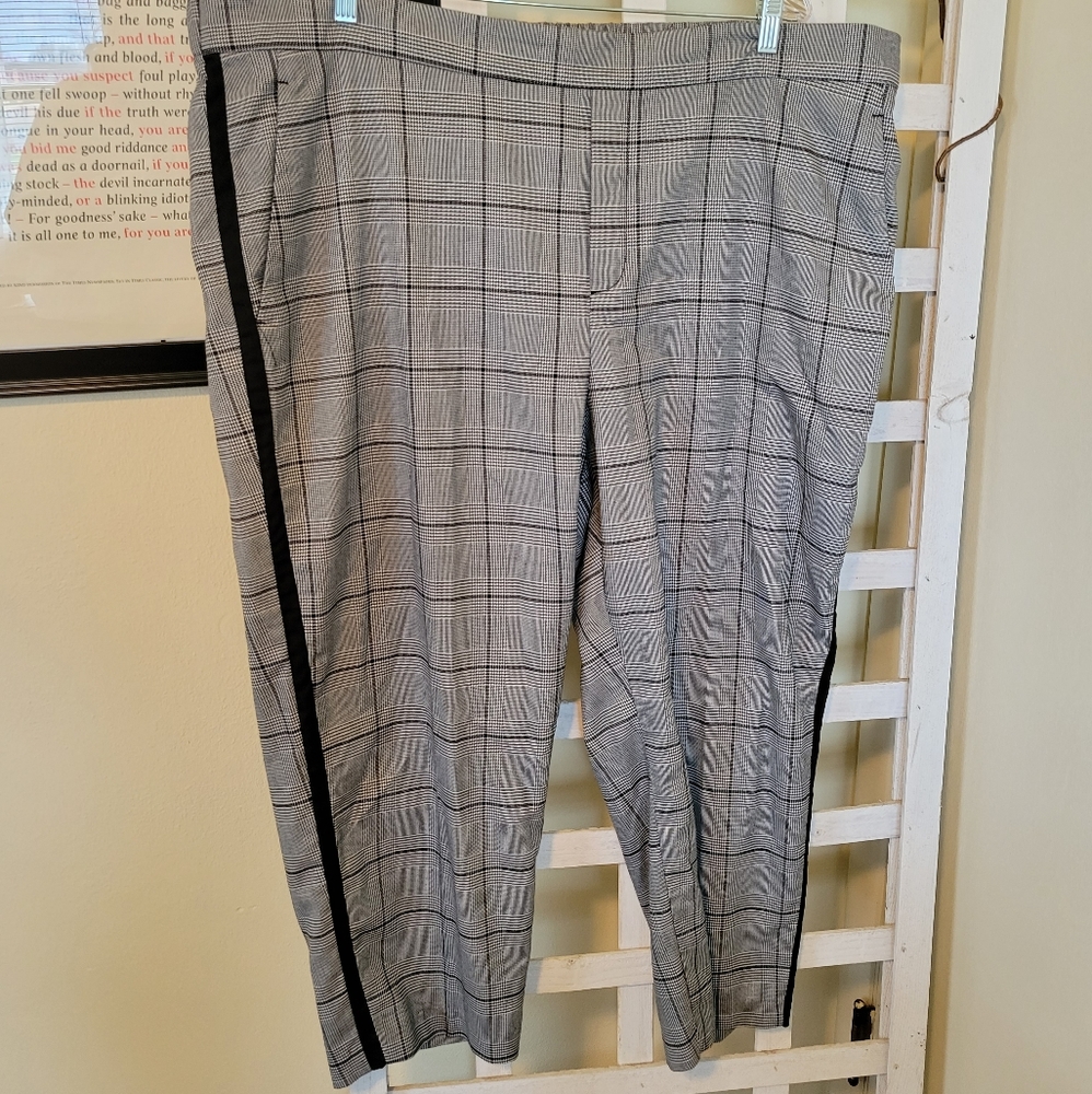 Plaid Tuxedo Stripe Pant